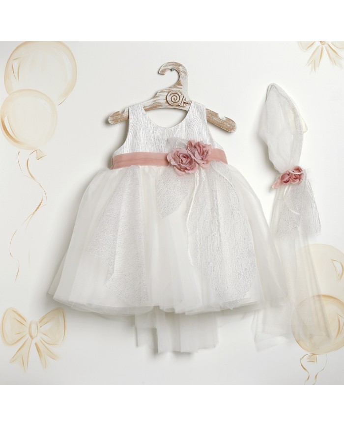 Βαπτιστικό Φόρεμα "Sparkle Rose Elegance" 2635