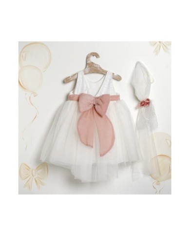 Βαπτιστικό Φόρεμα "Sparkle Rose Elegance" 2635