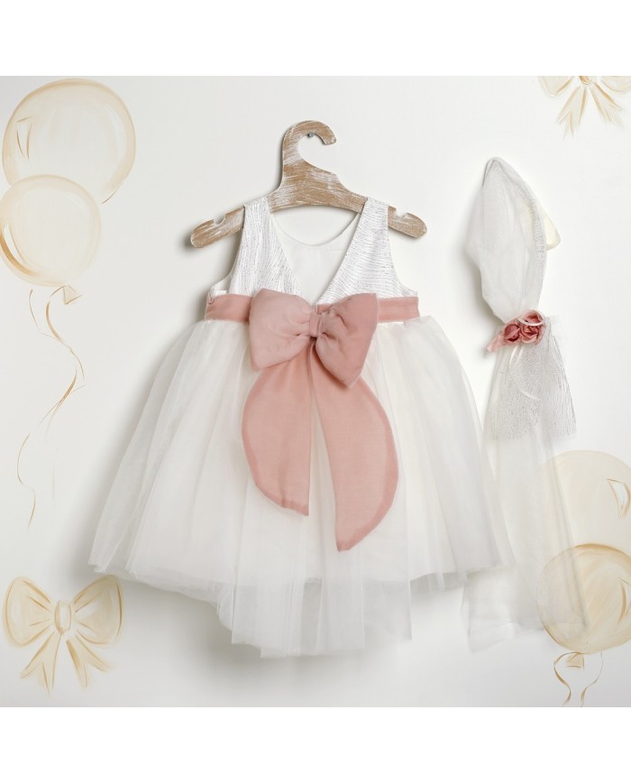 Βαπτιστικό Φόρεμα "Sparkle Rose Elegance" 2635