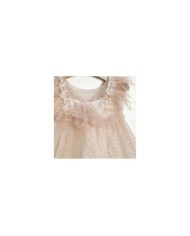 Βαπτιστικό Φόρεμα "Blush Feather Elegance" 2612