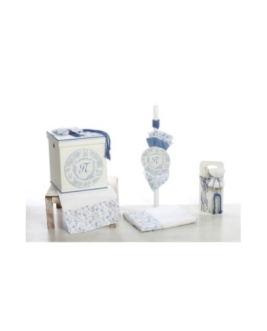 Σετ Βάπτισης Κουτί "Blue Monogram Heritage" 2616