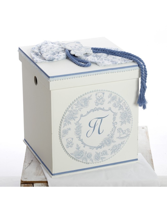 Σετ Βάπτισης Κουτί "Blue Monogram Heritage" 2616
