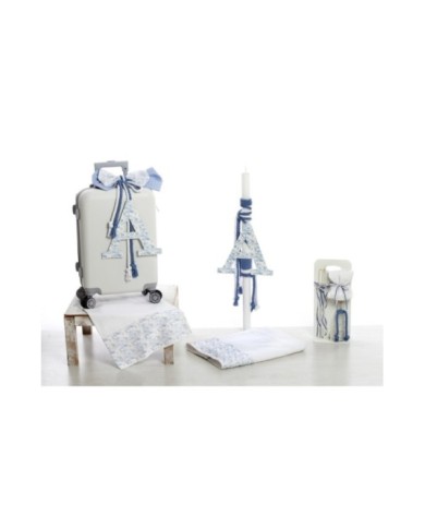Σετ Βάπτισης Βαλίτσα "Vintage Blue Dreams" 2629